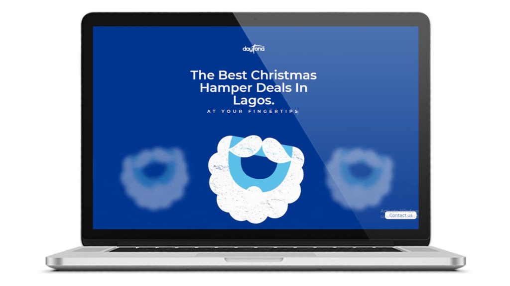 Daytona Christmas Shop Landing Page Hero